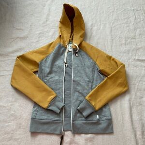 Burton Piper Women’s Gray and Mustard Hooded Jacket Size XS